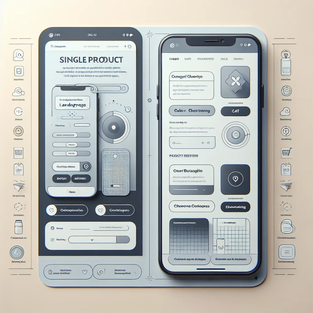 « Présentation détaillée d’une page atterrissage pour un produit unique »